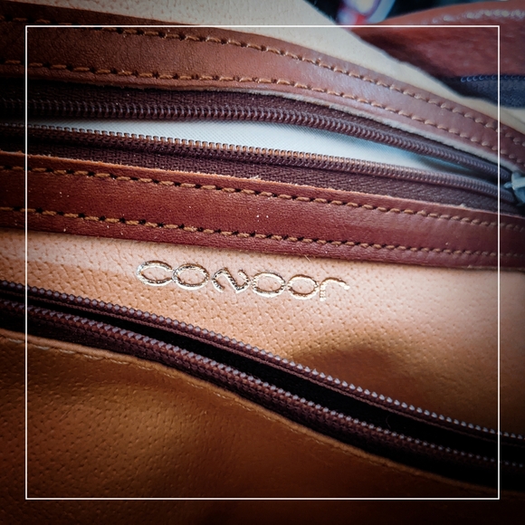 Condor Vintage Brown Cognac Leather Shoulder Bag - Picture 7 of 7